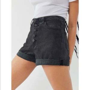 BDG Black High-Rise Denim Shorts